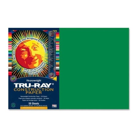 Pacon Tru-Ray Construction Paper 12in X 18in Holiday Green
